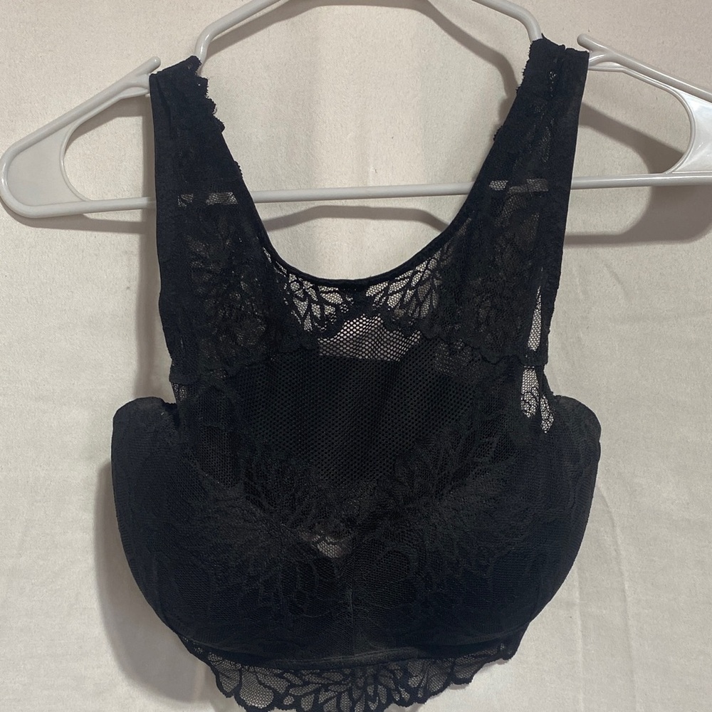 PINK Victoria's Secret Black Lace Bralette